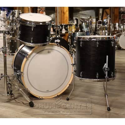Gretsch Brooklyn 3pc Rock Drum Set Satin Dark Ebony image 2