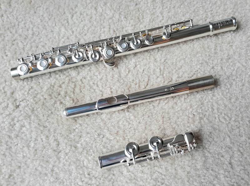New premium flute from Simone Ginanneschi, flute maker in Italy. Open holes, pointed keys, split E. image 1