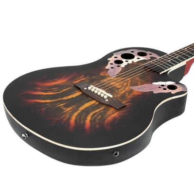 🎸"O" Style Acoustic-Electric Guitar +Soft Case / Gig Bag +Rosewood Fretboard!🎸 image 5