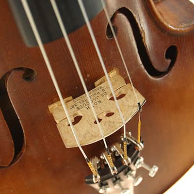 Vintage Early 1900s Stradivarius Copy Violin Made in Germany w Cases and Bows image 3