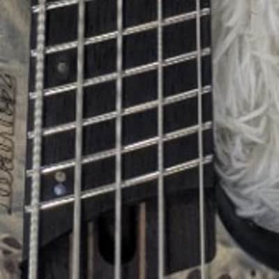 Mint Ibanez EHB1505MSBIF Multi Scale Headless 5-String Bass - Black Ice Flat Finish image 6