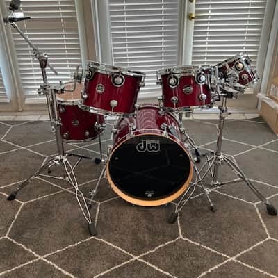DW Performance Series 6 PC. Drum Kit w/ Hardware 2016 - Present - Cherry Stain Lacquer image 1