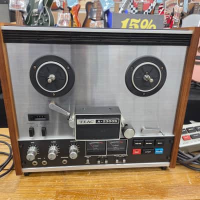 TEAC A-2300S 4-Track Reel to Reel Recorder 1970s - Silver/Walnut image 1