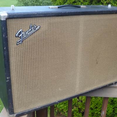 1966 Fender Bandmaster Loaded Speaker Cabinet - 2x12 / Blackface image 12