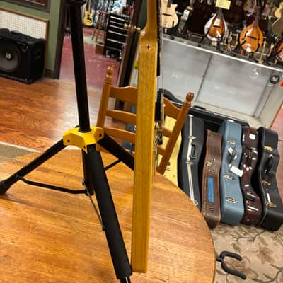 2022 Gibson Custom Shop '58 Korina Flying V Reissue Natural with Black Pickguard image 10