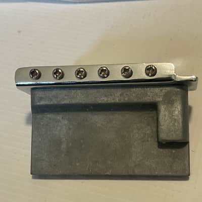 1990's MIM Fender Mexico Stratocaster Factory 6 Post Tremolo Bridge & Arm 2 1/16" String Spacing image 10