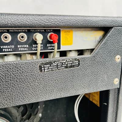 Fender Deluxe Reverb Silver Panel 1x12" Combo Amplifier 1976 - Black image 13