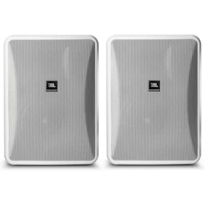 JBL CONTROL 28-1L-WH Low Impedance 8 Ohm Background Speaker White Pair image 1
