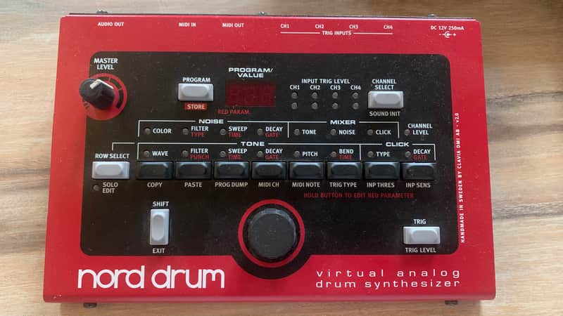 Nord Drum 4-Channel Virtual Analog Drum Synthesizer 2012 - 2013 - Red image 1