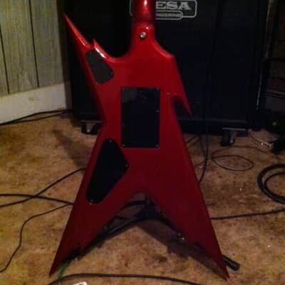 Dean Razorback Rebel Confederate Flag Washburn 333 Dimebag Usa Style Custom 2009 Candy Apple Red Confederate Flag image 6