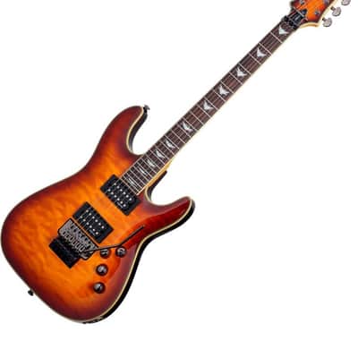 Schecter Omen Extreme-6 FR Electric Guitar in Vintage Sunburst Finish image 3