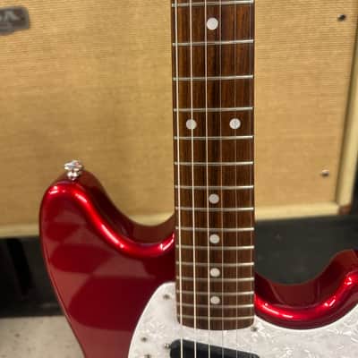 Fender MG-69 Mustang Reissue MIJ Competition Stripe Red image 8