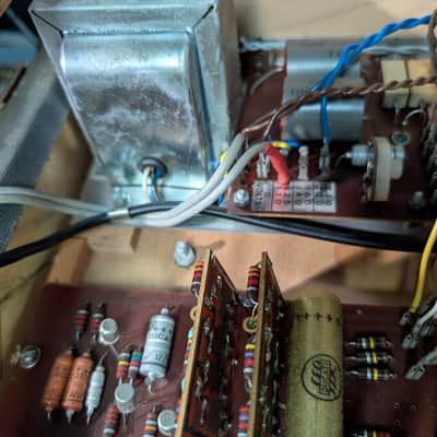 Porto combo suitcase Organ Italy Ideal CEI Noble vintage synth Farfisa/Starmaster-adjacent needs work Italian 1960’s blue grey tolex image 13