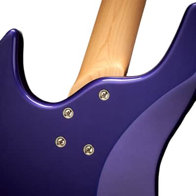 Spector NC-4 Frank Bello Signature 4-String Electric Bass with Signature EMG Pickups, Alder Body, Maple Neck/Fingerboard, and Chrome Hardware (Tina Rose Purple) image 4
