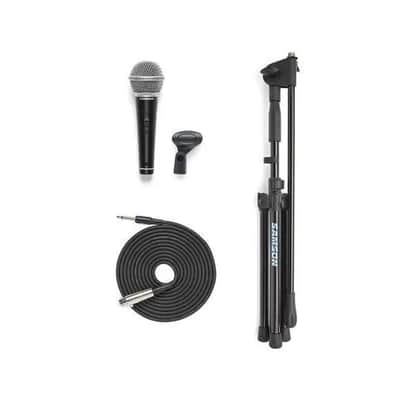 Samson VP10X Microphone Value Pack with R21, Clip, Boom Stand, and 18' XLR Cable image 2
