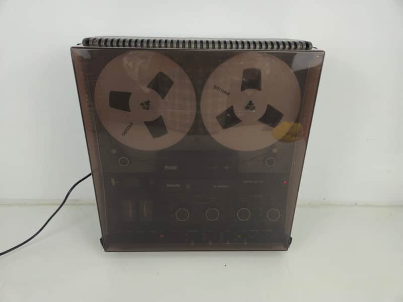 Philips - N4504 - Stereo Tape Deck - New belts - Dust cover image 1