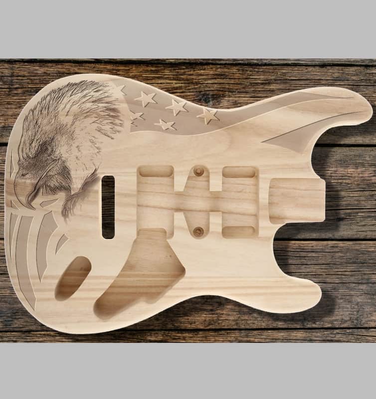 Strat type 2023 - Custom hand carved Guitar Body by Dreamopedia image 1