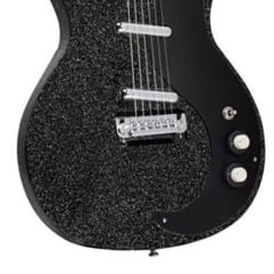 Danelectro 59M NOS+ Electric Guitar - Black Metal Flake, Lipstick Pickups, Vintage Style image 15