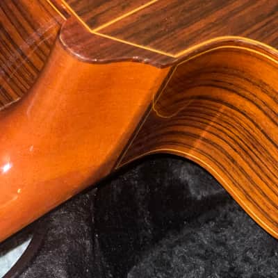 Manuel Raimundo Hand Built N660-E  Acoustic ( Bone saddle & Nut ) 3steel+3 Nylon Strings Flamenco Classical 1980's to 2000's  - Thin Gloss Coate image 4