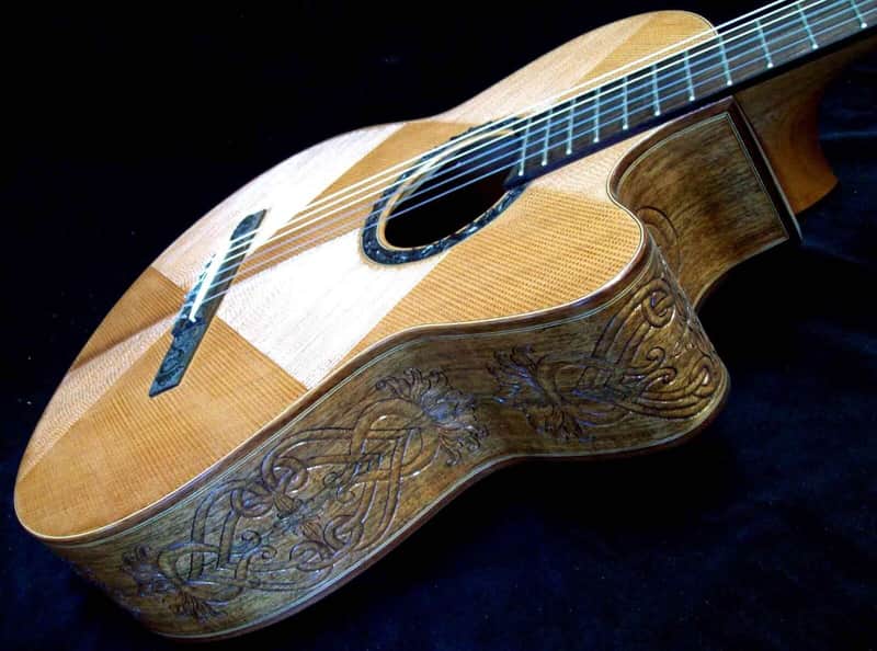 Blueberry Guitar Classical Nylon String 2023 - Hand Carved & Handmade image 1