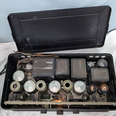 Atwater Kent Model 60C Metal Body Working with F4 Speaker 1920s image 17