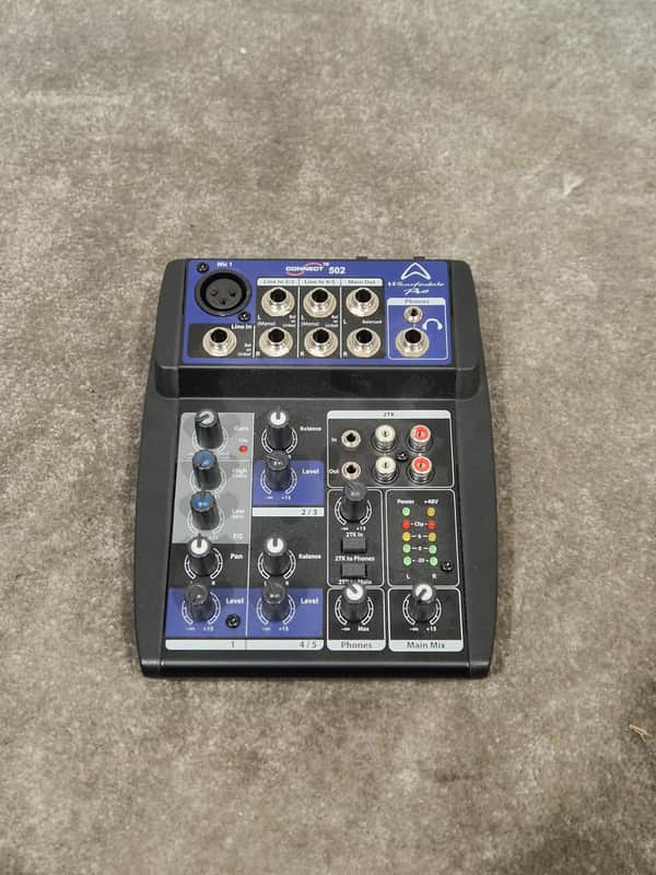 Wharfedale Pro Connect 502 Compact Mixer - 5-Channel Audio Control - Excellent w/ Original Box & Power Supply image 1