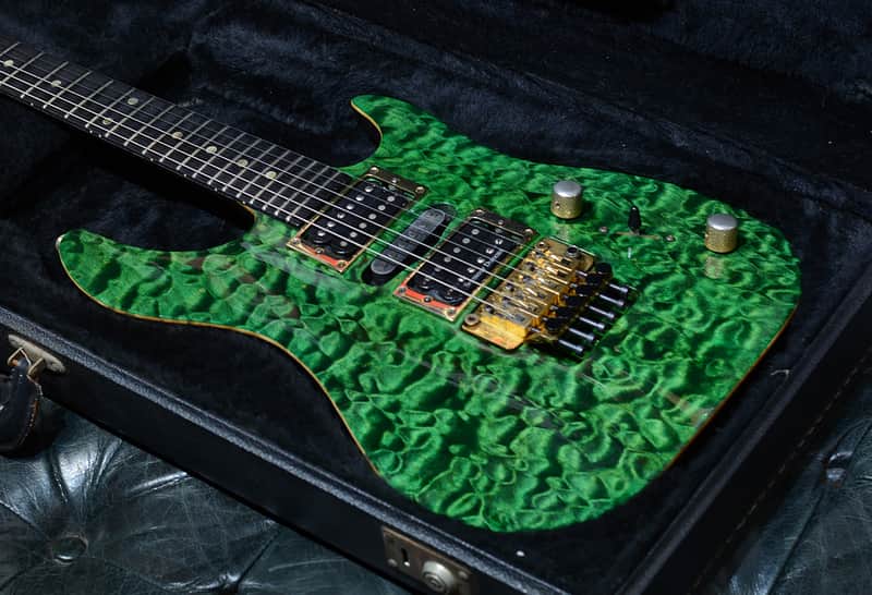 Brian Moore USA MC-1 Double Cutaway Emerald Green 1990's image 1