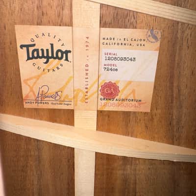 Taylor 724ce - Natural Koa w/ Case image 6