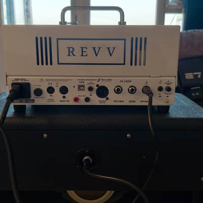 REVV D20 MK1 White + Mojotone American Lite w/ G10 Creamback Stack image 2