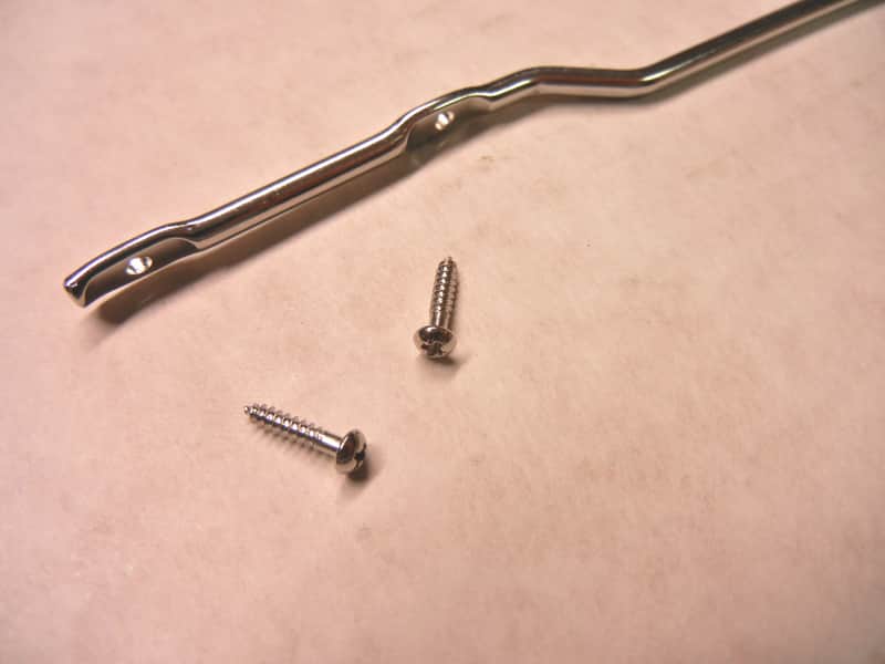 DeArmond reissue NICKEL neck mounting rod for Rhythm Chief 1000 pickup image 1