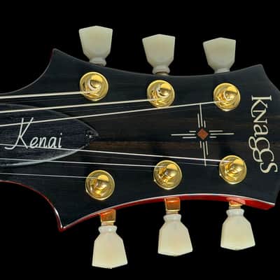2025 Knaggs Kenai Hollowbody LB with Lightning Bolt F-Hole ~ Candy Apple Red image 11