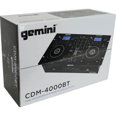 Gemini CDM-4000BT Dual DJ CD/USB Media Player w/Bluetooth/Mixer+Mic+Cable+Case image 16