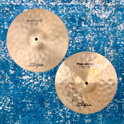 1998 12” Zildjian REMIX HIHATS 679g 820g image 1