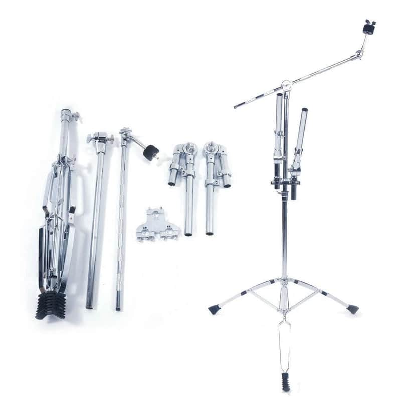 New Double Tom Drum Stand Cymbal Boom Mount Arm Duel Percussion Hardware image 1