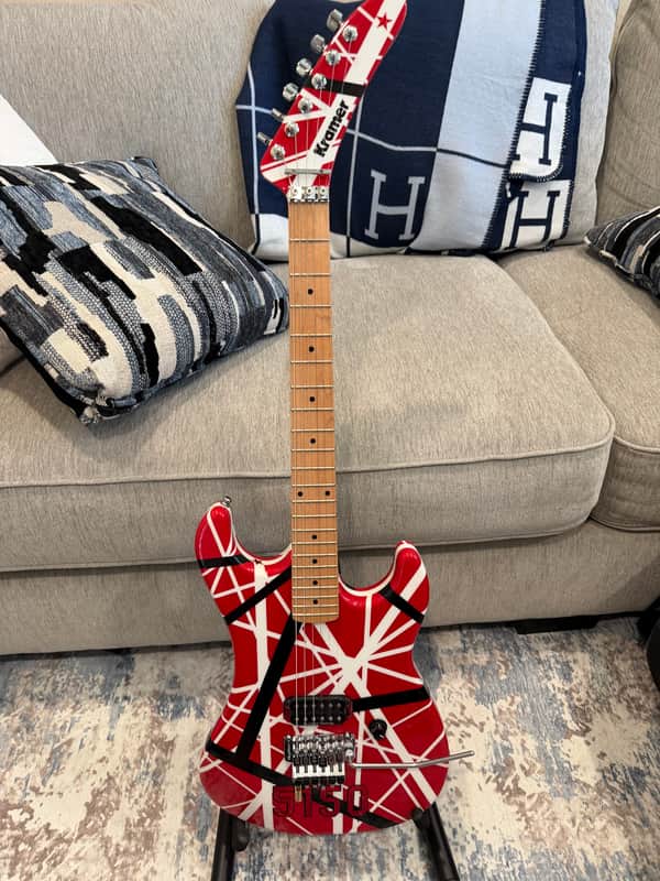 Kramer Kramer Gibson Music Yo 1984/5150 2006 Red/white/black stripes 2006 image 1
