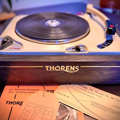 THORENS TD-184 - SHURE M44-7 entièrement restaurée TD 184 - TD184 image 16