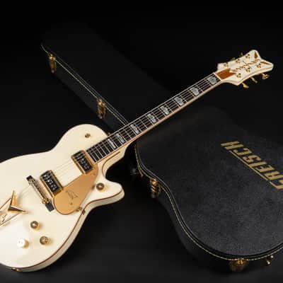 2003 Gretsch G6134 White Penguin - White | Japan Singlecut Dynasonic Pickups Ebony Fretboard w/ Hump Block Feather Motif Inlays First Production Year | OHSC image 25
