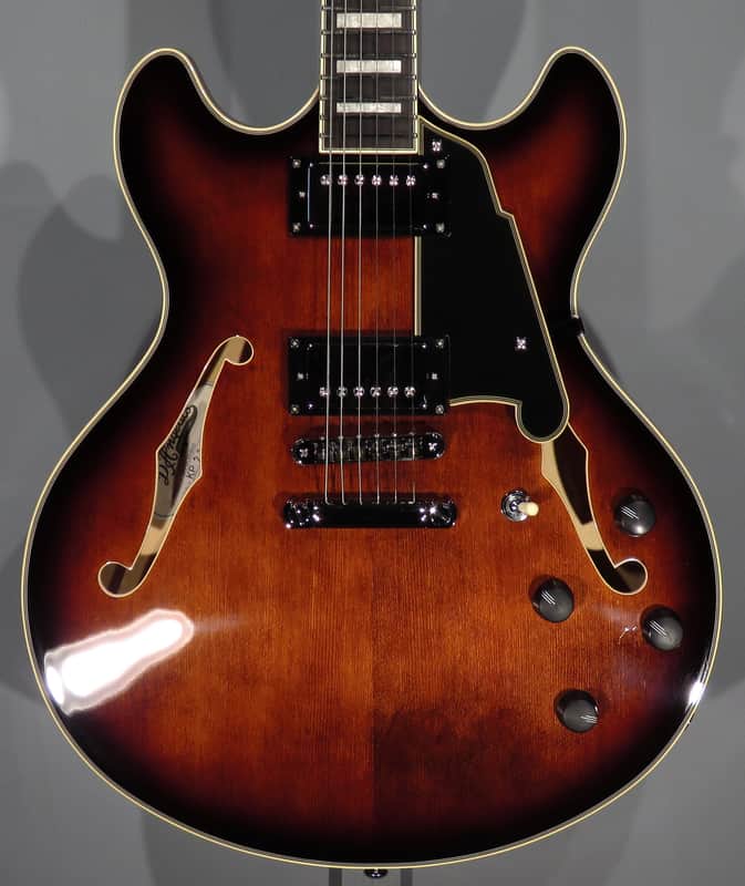 D'Angelico Premier DC 2024 - Brown Burst w/Gig Bag image 1