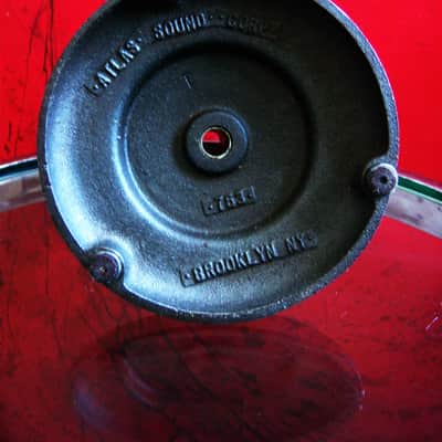 Vintage 1940's era Atlas Sound DS5 cast iron microphone desk stand Shure Electro Voice DS7 DS10 # 1 image 8