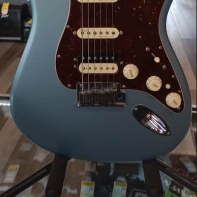 Fender American Elite Stratocaster HSS Shawbucker with Maple Fretboard 2019 - Satin Ice Blue Metallic image 2