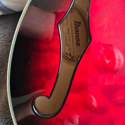 Ibanez AM93-TRS Artcore Expressionist 2013 - 2015 - Transparent Red Sunburst image 5