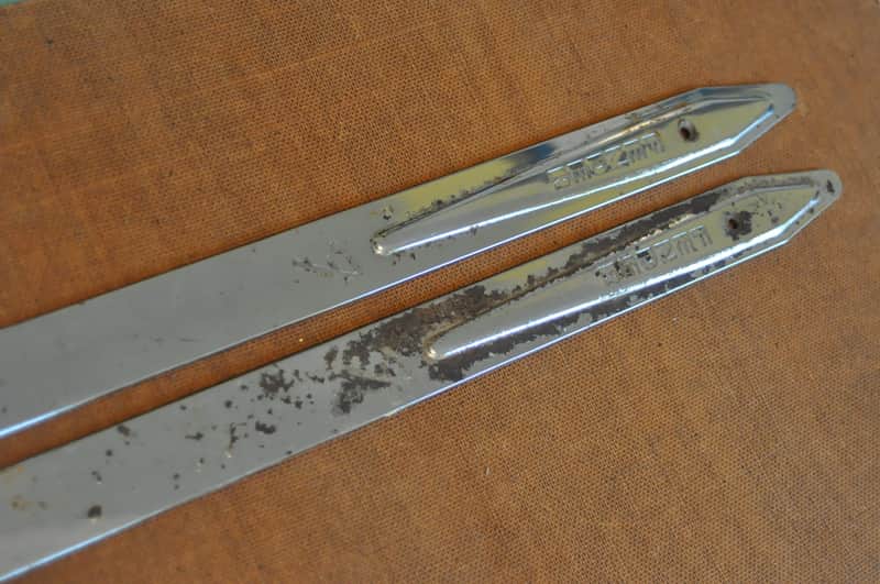 Fender 19" Tilt Back Legs Vintage Original Pat. Pend embossed on legs 1960's image 1