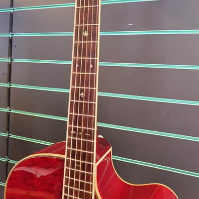 Tanglewood Sundance TW57 1999 Trans Red Electro Acoustic Guitar image 9