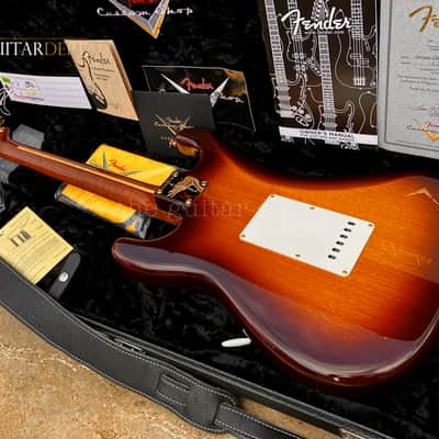 ♚ SUBLIME ♚ 2016 Fender CUSTOM SHOP Artisan OKOUME Stratocaster♚Dark Roasted♚69 Handwounds ! image 13