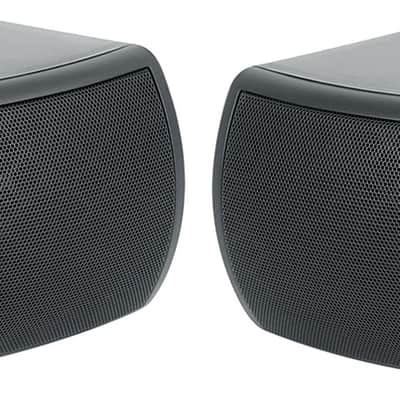 (2) Rockville WET-D4 Black Indoor/Outdoor Commercial/Restaurant/Bar 70V Speakers image 1