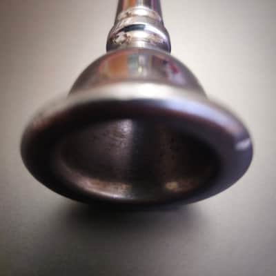 Mouthpiece Trumpet Nickel Plated 1940s Brand N-VEPA Н-ВЕПА Soviet Union image 4