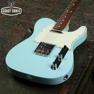 2023 Fender FSR Hybrid II Telecaster Daphne Blue w/ Matching Headstock Made in Japan image 7