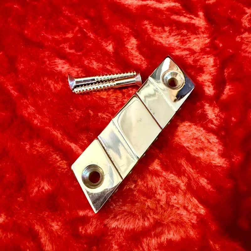 Guild Stop bar tailpiece 1970’s - Chrome stop tail m75 m80 Polara SG S50 s100 original vintage USA image 1