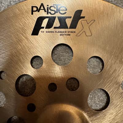 Paiste 14" PST X Swiss Flanger Stack Cymbals 2015 - Present - Traditional image 4