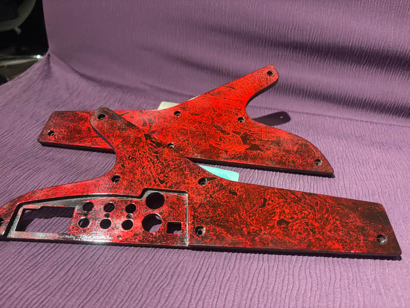 Moog Sub Phatty & Little Phatty or Stage2 Replacement side panels. Red polyester Wrap paint gloss finish. image 1